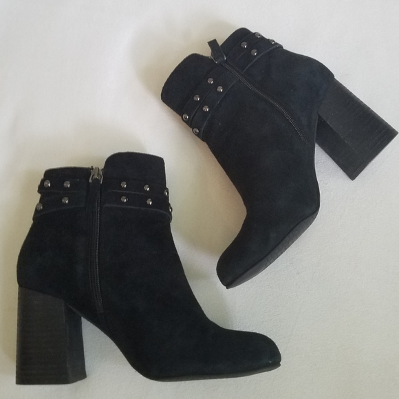 BP Nordstrom ankle boots booties black studs 8.5 - Picture 5 of 10